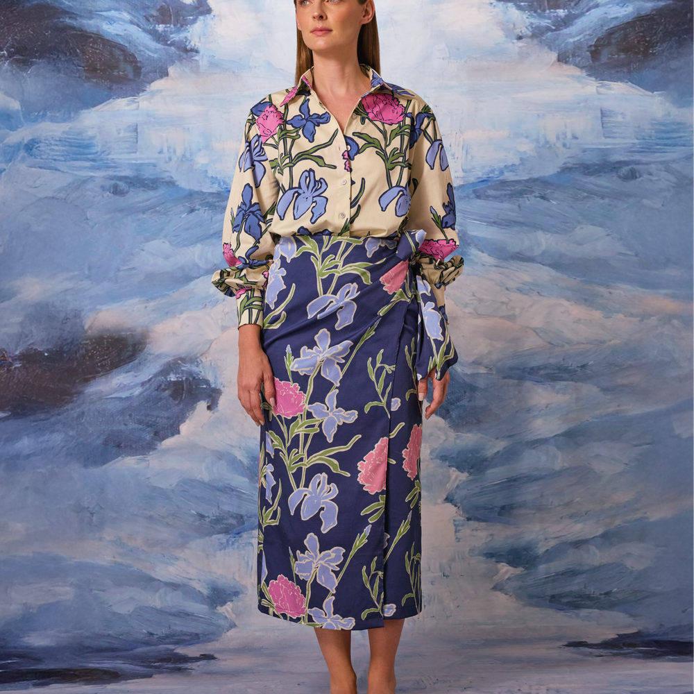 FLORACIÓN MIDI SKIRT